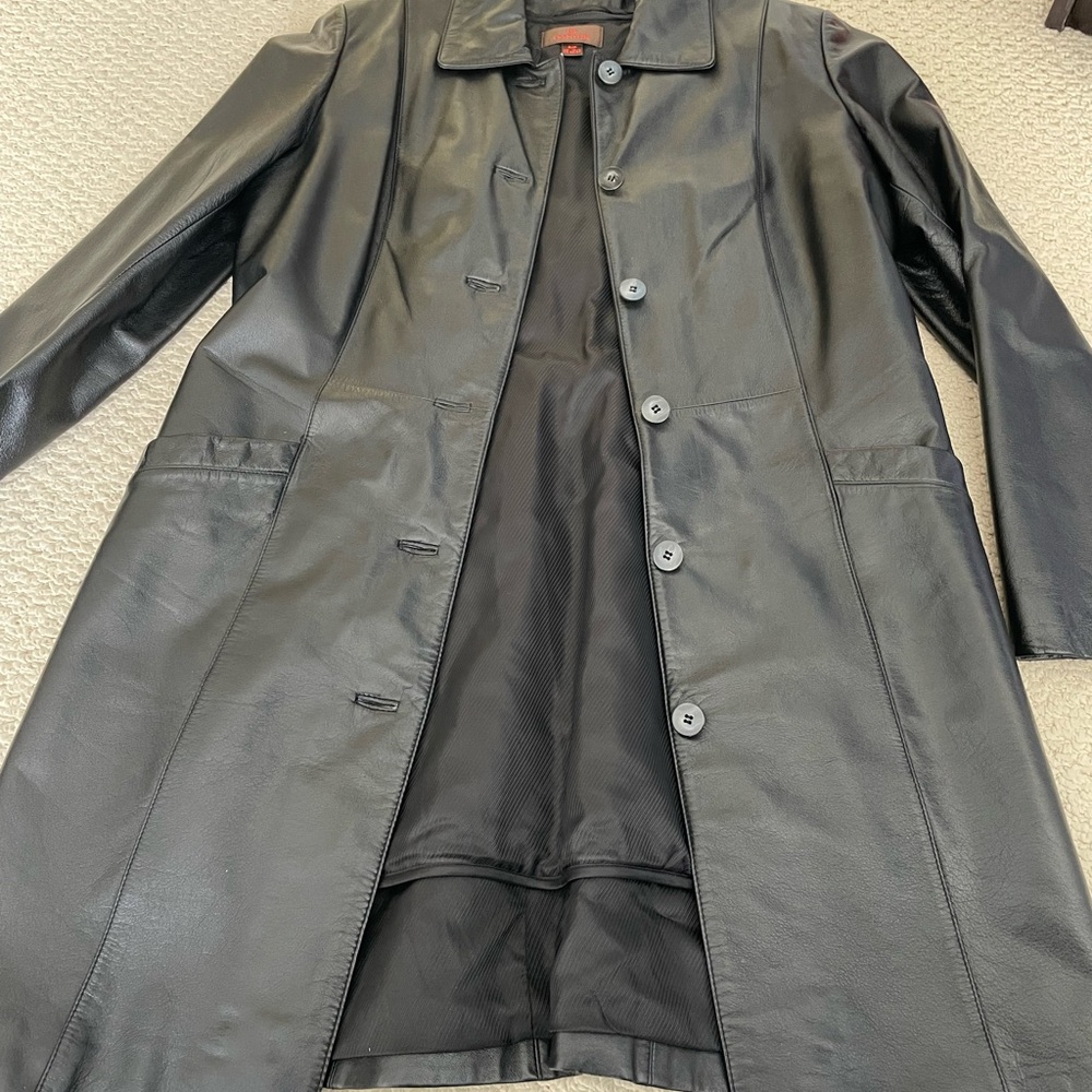 Daniel leather coat